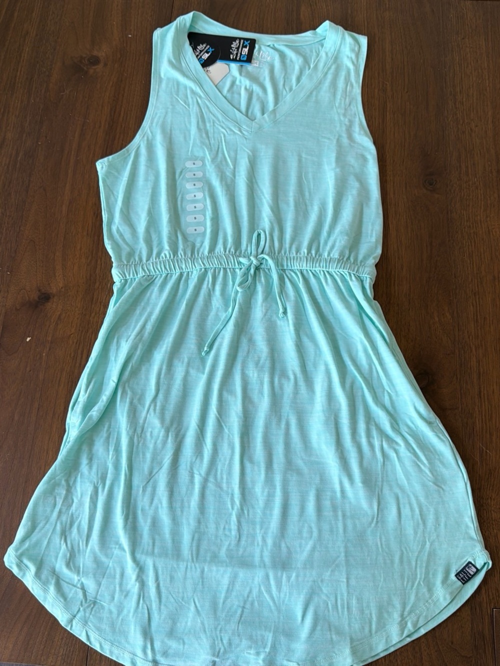 Salt Life Light Aqua V-Neck Performance Tee